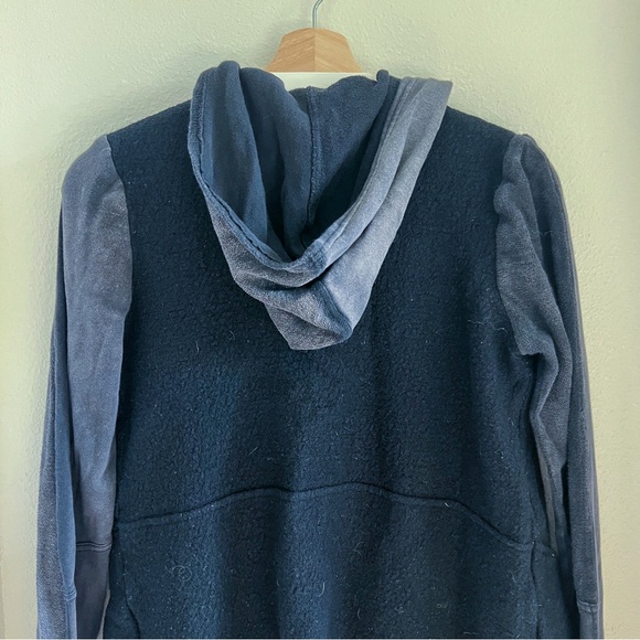 Free People Black Wool Drippy Jacket M - Picture 8 of 9